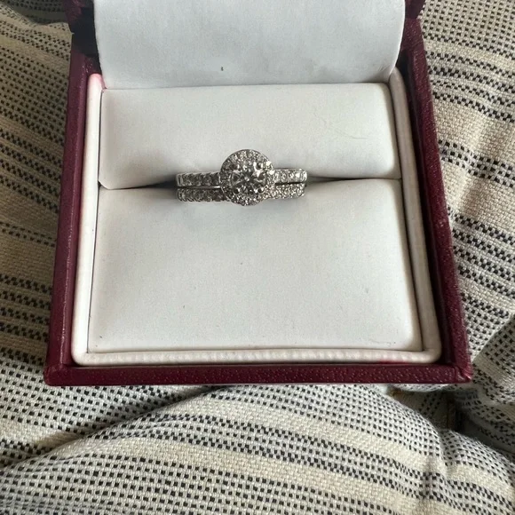 Helzberg Diamond Engagement Ring Carat Double Halo - Main Image
